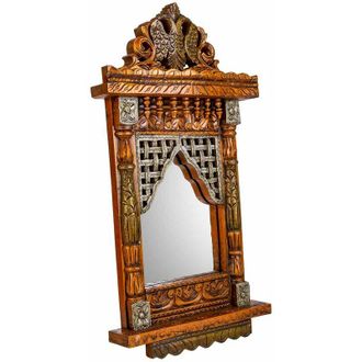 Wanderlust Deco Espejo De Madera 31x71x7