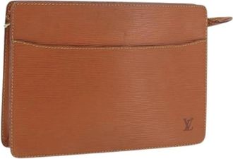 Louis Vuitton Pre-owned Vintage Epi Clutch - Dames - Vintage Clutch - Bruin - ONE Size - Leer - Vintage