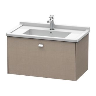 Duravit Duravit Brioso Neceser De Pared 82,0 X 46,9 Cm, 1 Extra&iacute;ble, Para Lavabo Starck 3 030480, Color (frente/cuerpo): Decoraci&oacute;n Lino, Mango Cromado - Br40