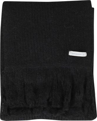 Low Classic Bufanda de alpaca suave - Accessories - Mujer - Negro - ONE SIZE