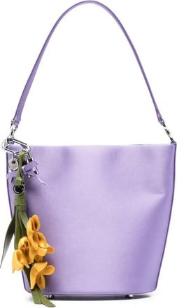 Self Portrait Bag Satin Bucket Lilac