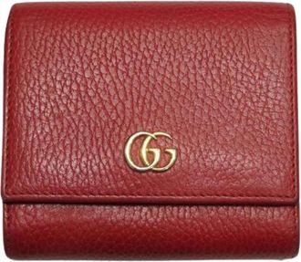 Gucci Pre-owned Wallet (bi-fold) - Dames - Vintage Accessoires - Rood - ONE Size - Leer - Vintage