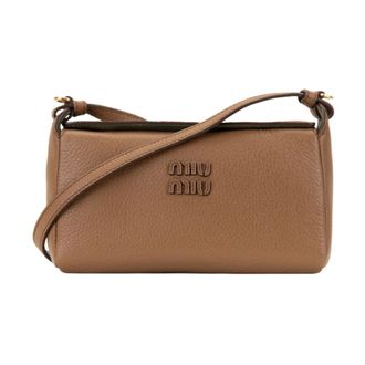 Miu Miu Cross Body Bags, female, Beige, Size: ONE SIZE Cross Body Bags