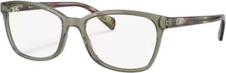 Ray-Ban Womens Butterfly Eyeglasses In Transparent Green/striped