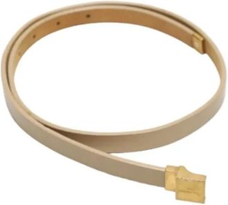 Louis Vuitton Pre-owned Leather belts - Dames - Vintage Accessoires - Beige - ONE Size - Vintage