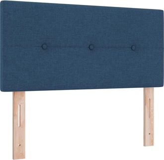 vidaXL Cabecero Led Con Luces De Tiras Led Manual Azul 100 Cm Tela Vidaxl