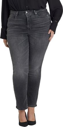 NYDJ Plus Sheri Gloomy Marais Slim Straight Jean