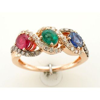 Le Vian Ladies Vivids Rings set in 14K Strawberry Gold