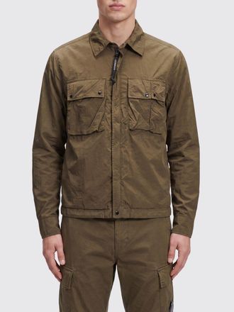 C.P. Company C. P. COMPANY Giacca a camicia in tessuto tecnico con zip a scomparsa
