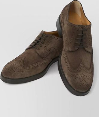 Tod's suede lace-up brogues
