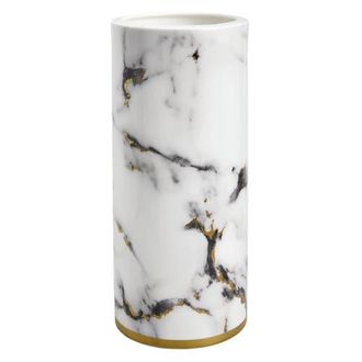 Prouna Marble Venice Fog 14 Inch Tall Vase in White at Nordstrom