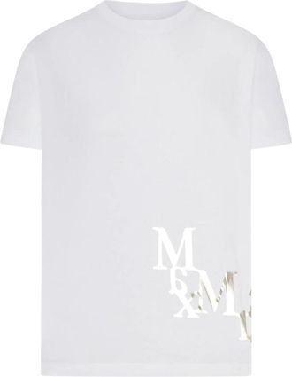 Max Mara White Logo Crew Neck T-Shirt