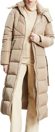 ottod'Ame Quilted Puffer Long Jacket in Stone at Nordstrom, Size X-Small It