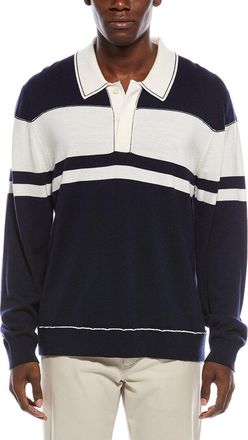 SIMKHAI Simkhai Striped Wool Polo Shirt