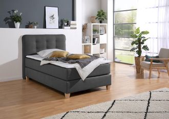 HOME AFFAIRE Boxspringbett inklusive Komfortschaum-Topper