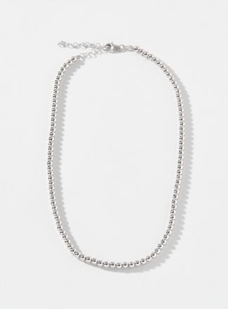 Simons Womens Silver-bead necklace
