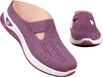 Generic Womens Slip-On Platform Loafers House Slippers Garden Clogs Flat Breathable Non-Slip Athletic Outdoor Sport Shoes Lightweight Extra Wide Fit Casual Tr