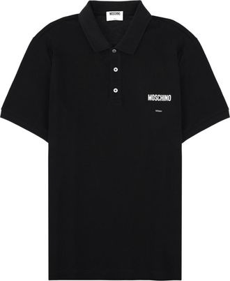 Moschino Black Shirt Collar Polo