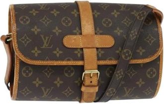 Louis Vuitton Pre-owned Cross Body Bags, female, Brown, Size: ONE SIZE Pre-owned Canvas Cross Body Bag
