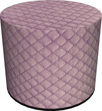 OEM Puf Decorativo Redondo Rosa Real