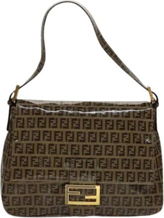 Fendi Pre-owned Shoulder Bags, female, Brown, Size: ONE SIZE Pre-owned Vintage Shoulder Bag