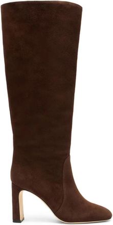 Stuart Weitzman Babette Tubo Boot 85 - Dames - Laarzen met Hak - Bruin - 38 1/2 EU - Schoenen