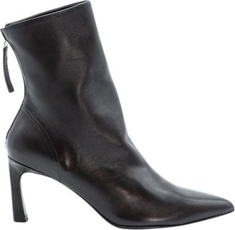 Halmanera Lara Haklaars - Dames - Laarzen met Hak - Zwart - 40 EU - Leer - Schoenen