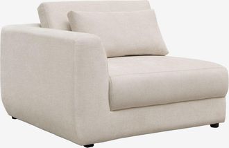 Sklum M&oacute;dulo Esquinero Izquierdo Para Sof&aacute; Modular Con Reposacabezas Regulable En Chenilla Cataline Sklum