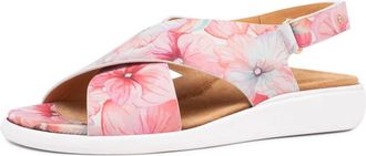 Ziera Womens Ilda W Sandals In Melon Flower Print/ White Sole