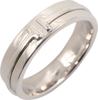 Tiffany & Co. Silver White Gold (18K) Band Ring (Pre-Owned)