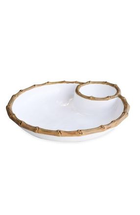 Beatriz Ball Vida Cane Large Chip and Dip in White at Nordstrom