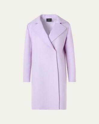 Akris Bera Cashmere-Silk Knee-Length Coat