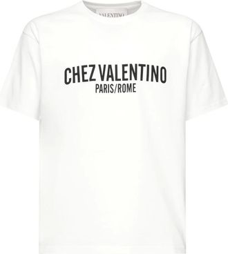 Valentino Garavani Hombre, Camisetas, Blanco, Talla: L