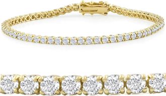 Pompeii3 14k White, Rose, or Yellow Gold Round Diamond Tennis Bracelet 5cttw 7 Womens