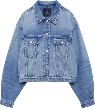 Anine Bing Quincy Buttoned Denim Jacket