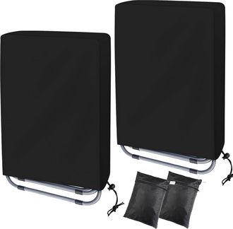 OEM Fundas Protectoras Para Sillas Plegables, Juego De Dos Fundas Para Sillas De Jard&iacute;n, Tela Oxford, Resistentes Al Viento, A Los Rayos Uv Y Al Polvo Par