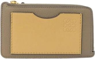 Loewe Pre-owned Coin Purse - unisex - Vintage Accessoires - Beige - ONE Size - Leer - Vintage