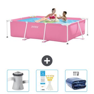 Intex Piscina Con Estructura Rectangular - 220x150x60 Cm - 6-piezas Scb74