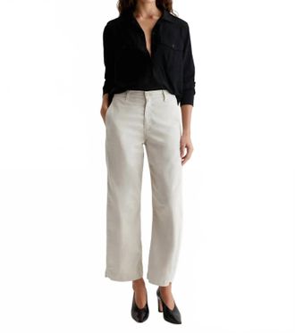 AG - Adriano Goldschmied Fiona High Rise Ankle Length Jeans In Pumice