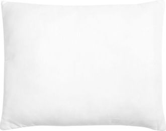 Beliani Almohada De Poli&eacute;ster Blanco 50 X 60 Cm Perfil Bajo Microfibra Relleno Suave Errigal