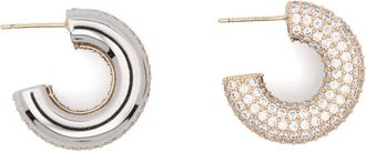 Maje Oorbellen met striksluiting - Zilver