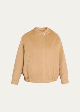 Cinzia Rocca Short Collarless Bomber Jacket