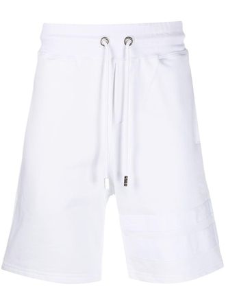 GCDS knee length track trousers - White