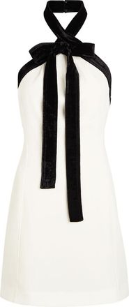 SIMKHAI Jolie Bow-embellished Crepe Mini Dress - Ivory - 10 (UK14 / L)
