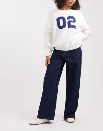 Levi's jeans baggy leggeri con coulisse in denim lavaggio scuro-Blu navy