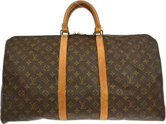 Louis Vuitton Pre-owned Weekend Bags, female, Brown, Size: ONE SIZE Pre-owned Keepall Duffle Bag