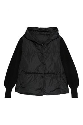 Canada Goose WOMENS HYBRIDGE ASTONIA KNIT HOODY Size: L, colour: BLACK
