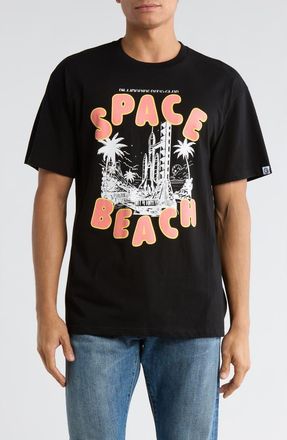 Billionaire Boys Club Space Beach Graphic Short Sleeve T-Shirt in Black at Nordstrom Rack, Size Xxx-Large