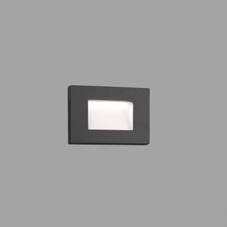 Netlighting Spark Outdoor LED Recessed Wall Light Dark Grey 5W 3000K IP65