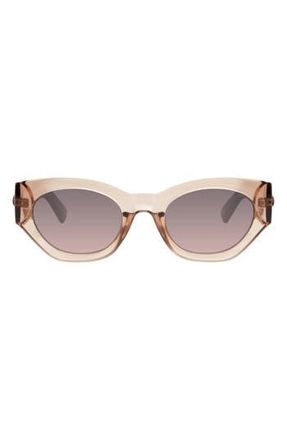 Kurt Geiger 52mm Cat Eye Sunglasses in Sand Crystal at Nordstrom Rack